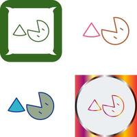 Pie Icon Design vector