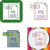 PS Icon Design vector