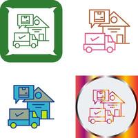 Package Receiving Icon Design vector