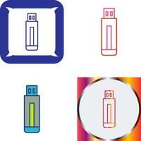 USB Drive Icon Design vector