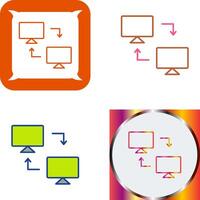 Sharing Systems Icon Design vector