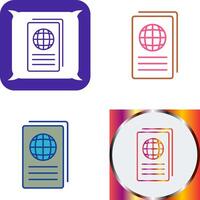 global reporte icono diseño vector