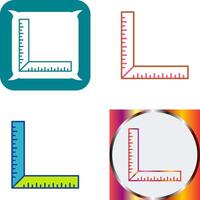 square Ruler Icon Design vector