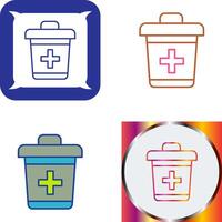 Dustbin Icon Design vector