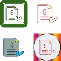 Invoice Icon Design vector