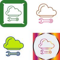 diseño de icono de computación en la nube vector