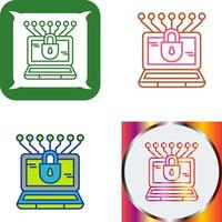 Money Hacking Icon Design vector