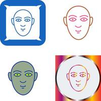 Human Face Icon Design vector