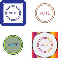 votar enlace icono diseño vector