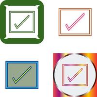 Checkbox Icon Design vector