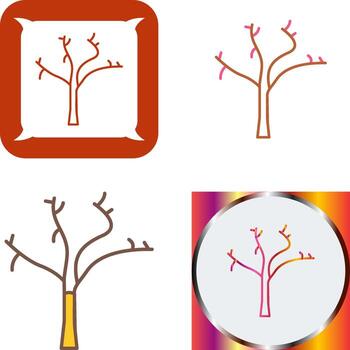 Tree with no Leaves Icon Design vector