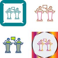 Debate Icon Design vector