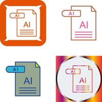 AI Icon Design vector