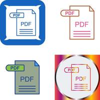 PDF Icon Design vector