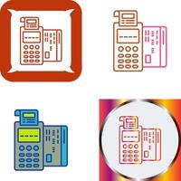 Pos Terminal Icon Design vector