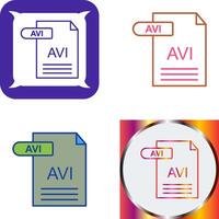 avi icono diseño vector