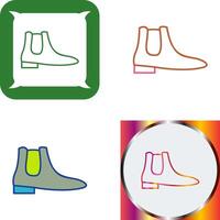 Men's Boots Icon Design vector