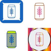 Beer Can Icon Design vector