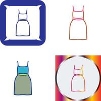 Cocktail Dress Icon Design vector