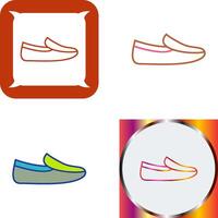 de los hombres mocasines icono diseño vector