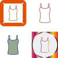 Ladies Vest Icon Design vector