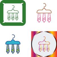 Three Ties Icon Design vector