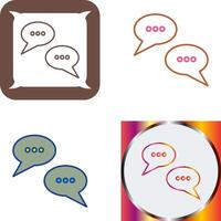 Conversation Bubbles Icon Design vector