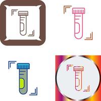 Test Tube Icon Design vector