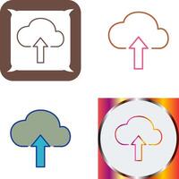 Upload to Cloud Icon Design vector