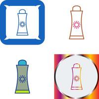 Sunblock Cream Icon Design vector