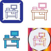 Table Icon Design vector