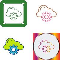 Cloud Computing Icon Design vector