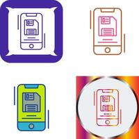 Backup File Icon Design vector