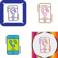 Incoming Call Icon Design vector