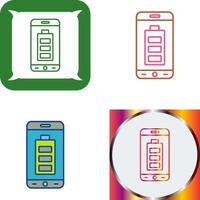 Mobile Battery Icon Design vector