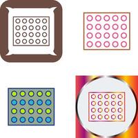 Colored Palette Icon Design vector