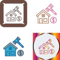 Auction Icon Design vector