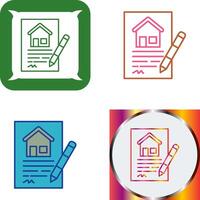 Contract Icon Design vector