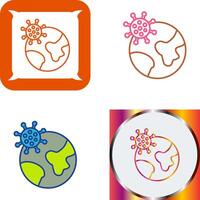 Pandemic Icon Design vector