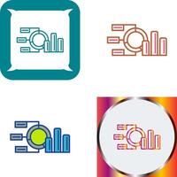 Pie Chart Icon Design vector
