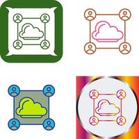 Network Icon Design vector