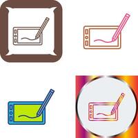 Drawing Tablet Icon Design vector