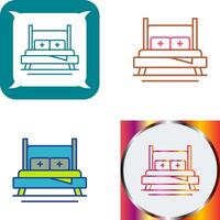 Bed Icon Design vector