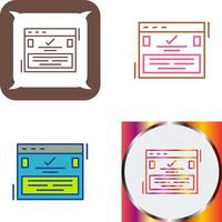 Complete Icon Design vector