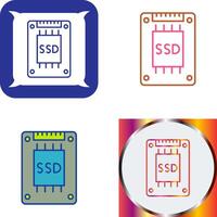 Ssd Icon Design vector