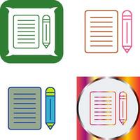 Note Icon Design vector