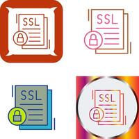 diseño de icono ssl vector