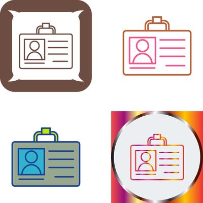 Id Card Icon Design