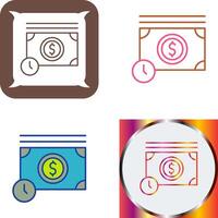 Time is Money Icon Design vector