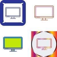 diseño de icono de pantalla lcd vector